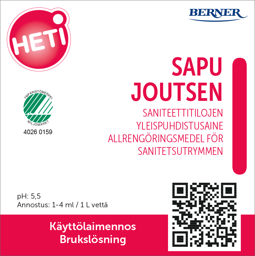 Tuotekuva: HETI Sapu Joutsen käyttöliuostarra