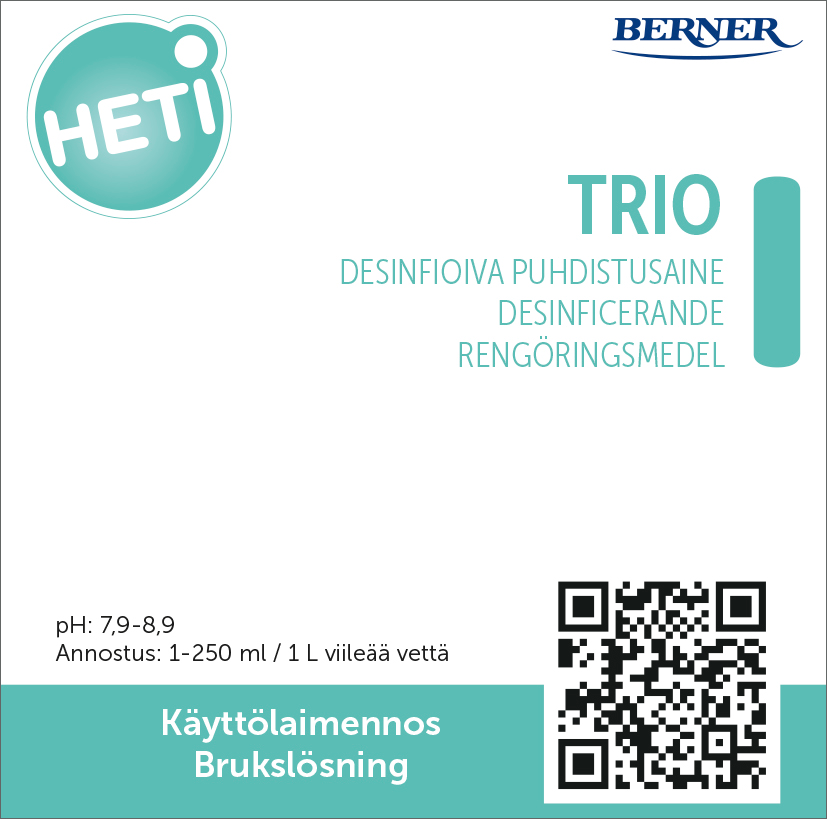 Tuotekuva: HETI Trio käyttöliuostarra