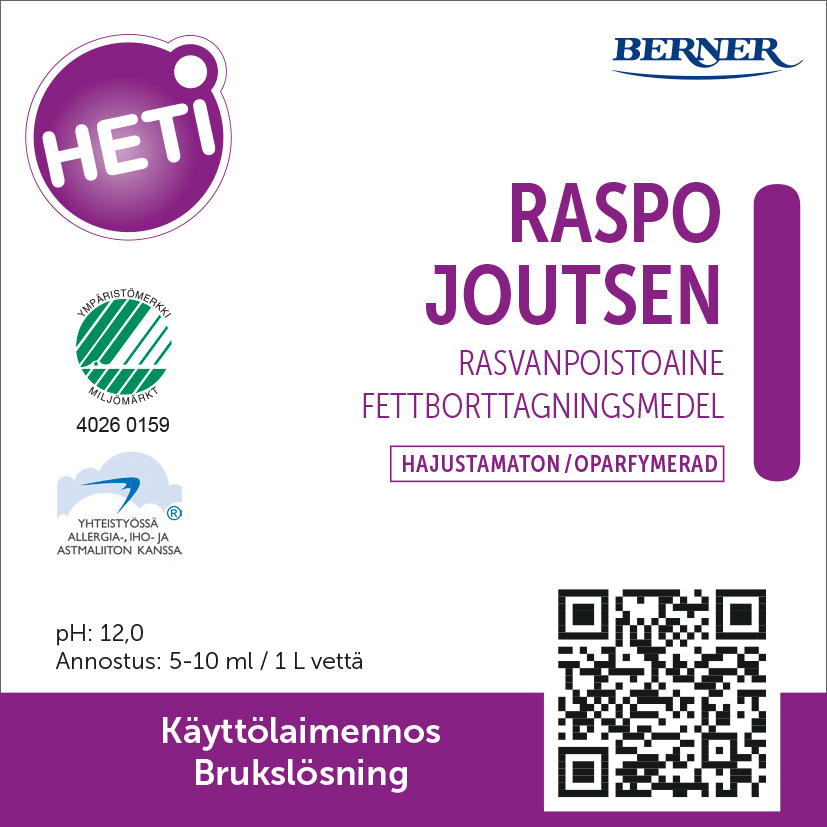 Tuotekuva: HETI Raspo Joutsen käyttöliuostarra