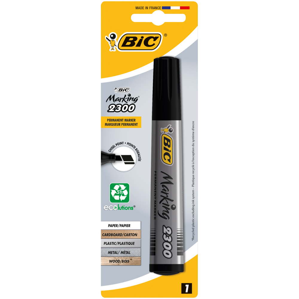 Tuotekuva: BIC Marking 2300 merkkaustussi musta 1kpl