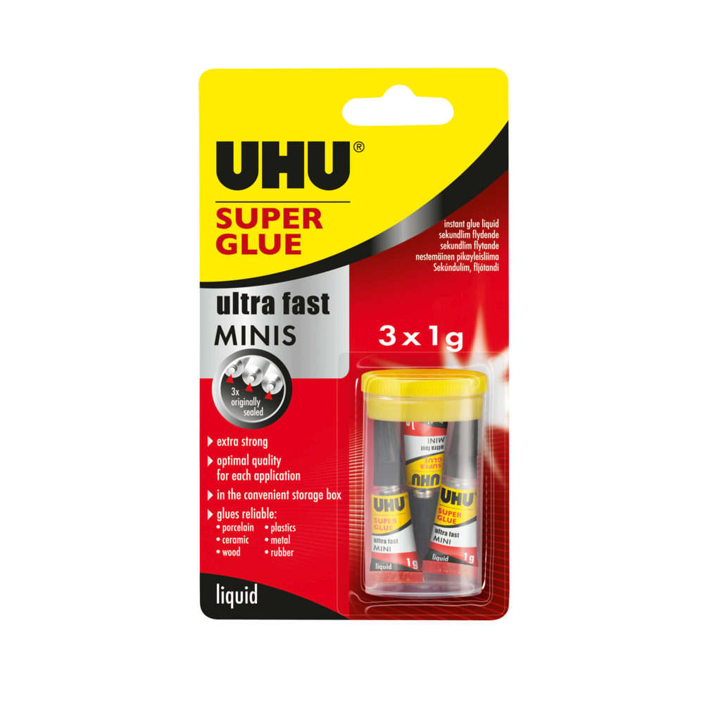 Tuotekuva: UHU Super Mini pikaliima 3x1g