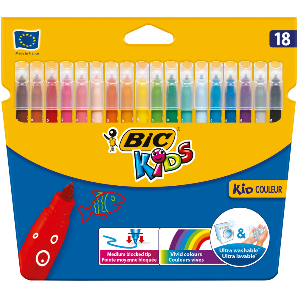 Tuotekuva: BIC Kids Kid Couleur huopakynä 18kpl