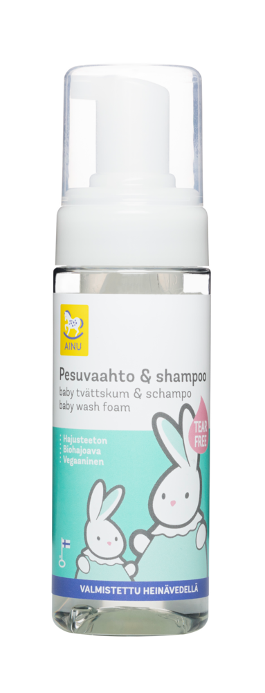 Tuotekuva: Ainu Pesuvaahto & shampoo hajusteeton 150ml