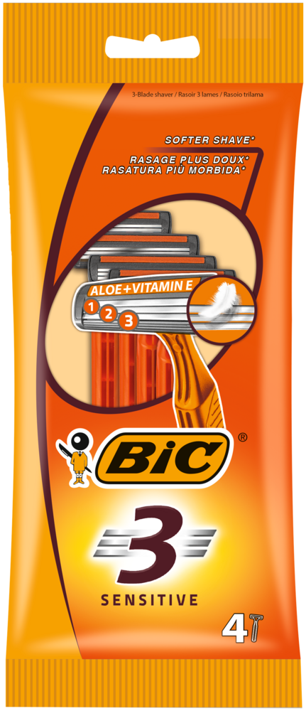 Tuotekuva: BIC varsiterä 3 Sensitive 4kpl