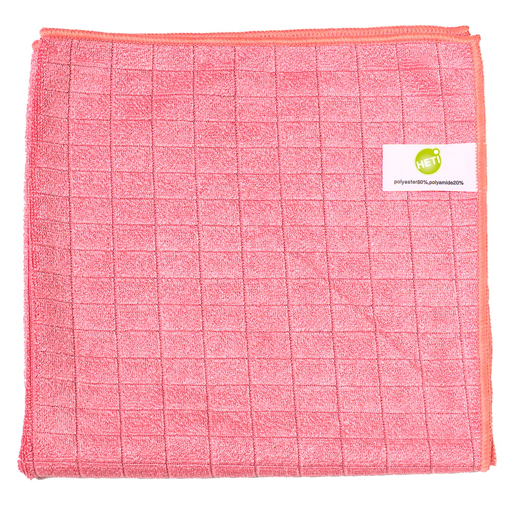 Tuotekuva: HETI Mikrokuitupyyhe Ruutu 38x38 cm punainen