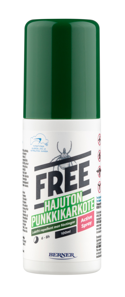 Tuotekuva: Free Active Spray Punkkikarkote 100 ml