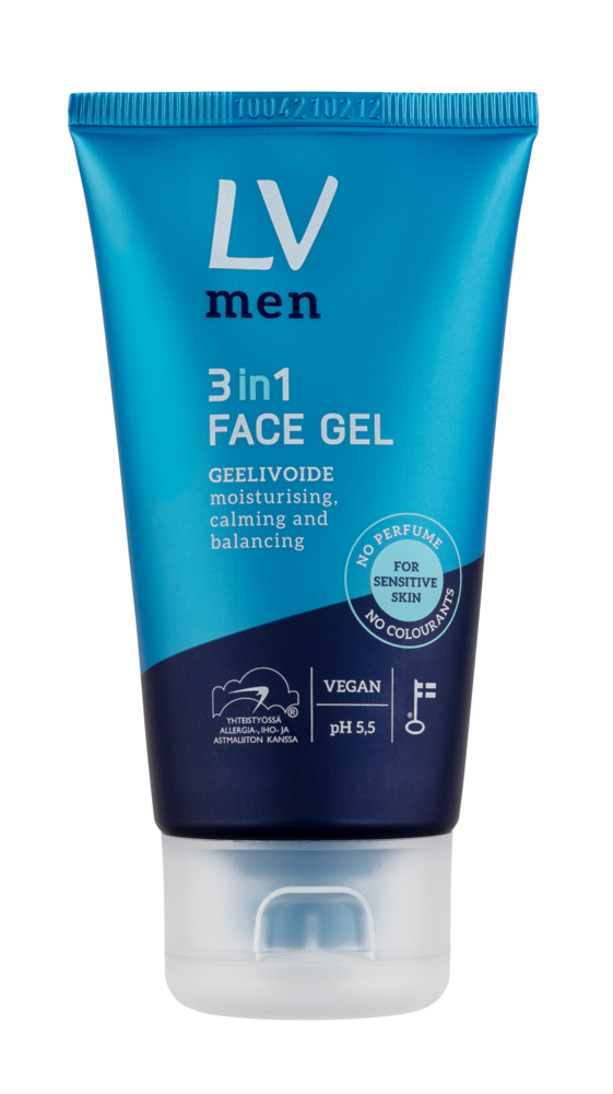 Tuotekuva: LV MEN 3-in-1 Face Gel geelivoide 75ml