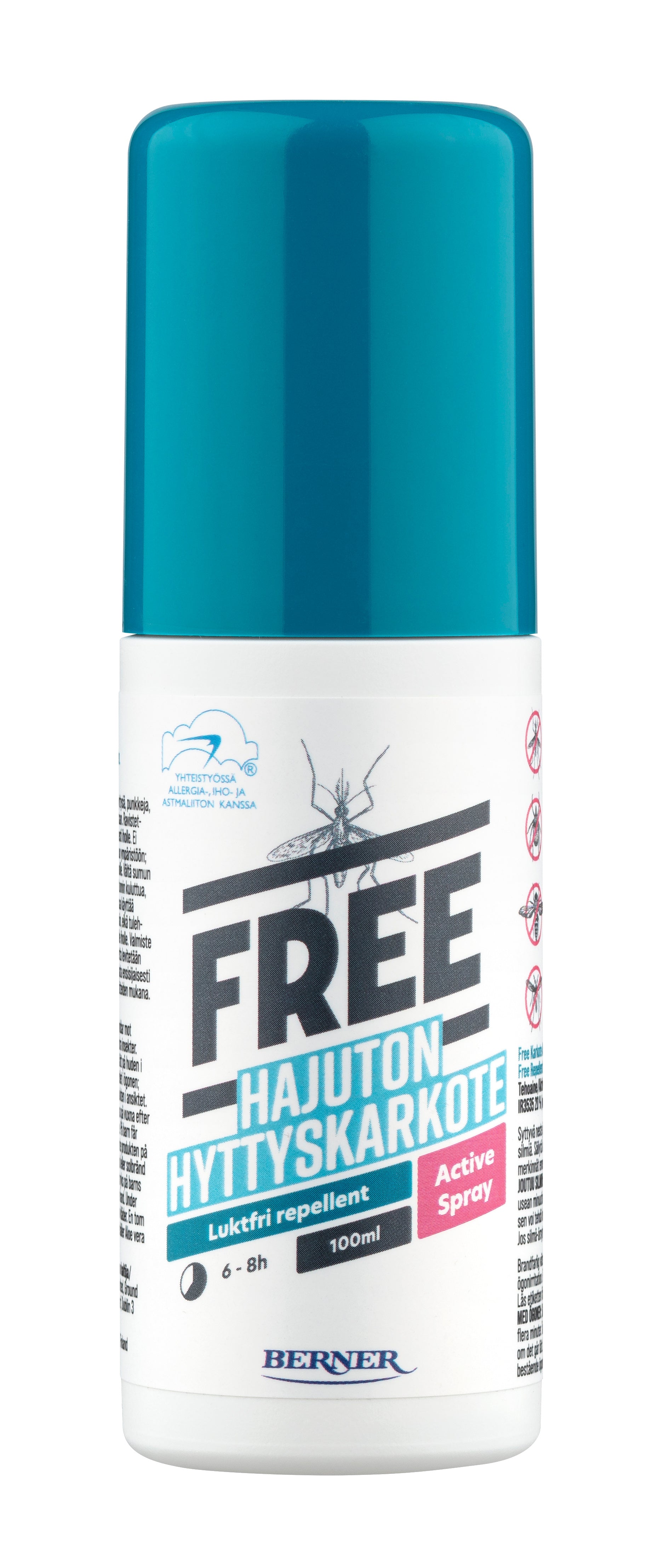 Tuotekuva: Free Active Spray hajuton hyönteiskarkote 100 ml