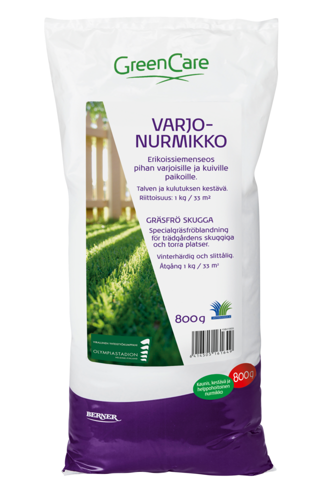 Tuotekuva: GreenCare Varjonurmikko Nurmikonsiemen 800g
