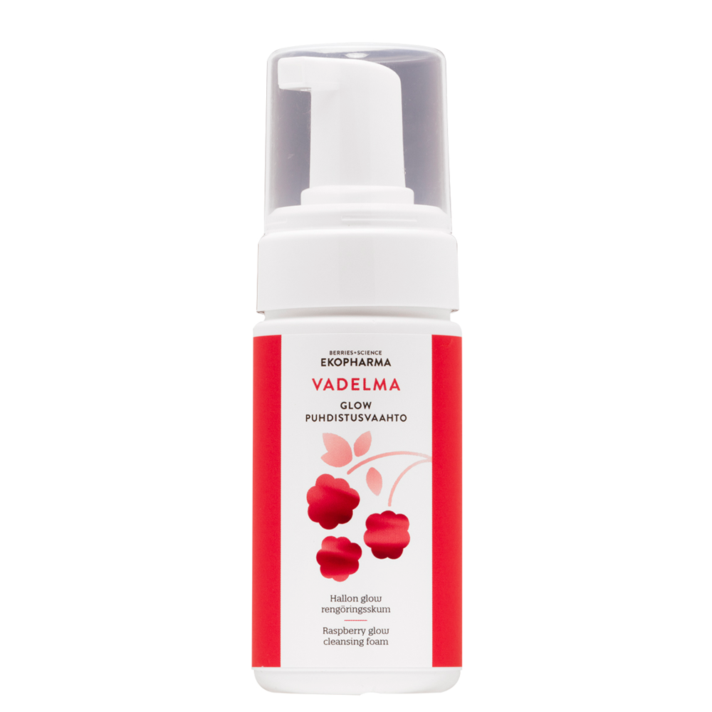 Tuotekuva: EKOPHARMA Vadelma Glow Puhdistusvaahto 100ml