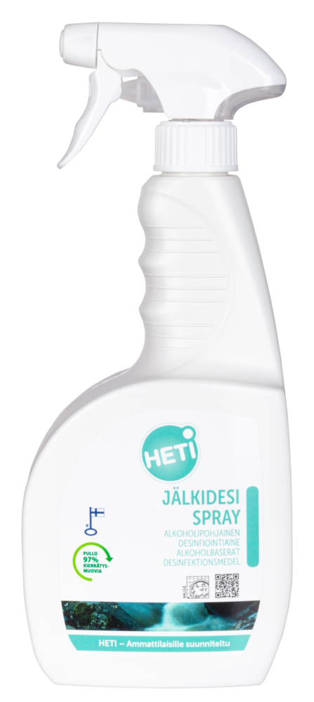 Tuotekuva: HETI Jälkidesi Spray 750 ml alkoholipohjainen desinfektioaine