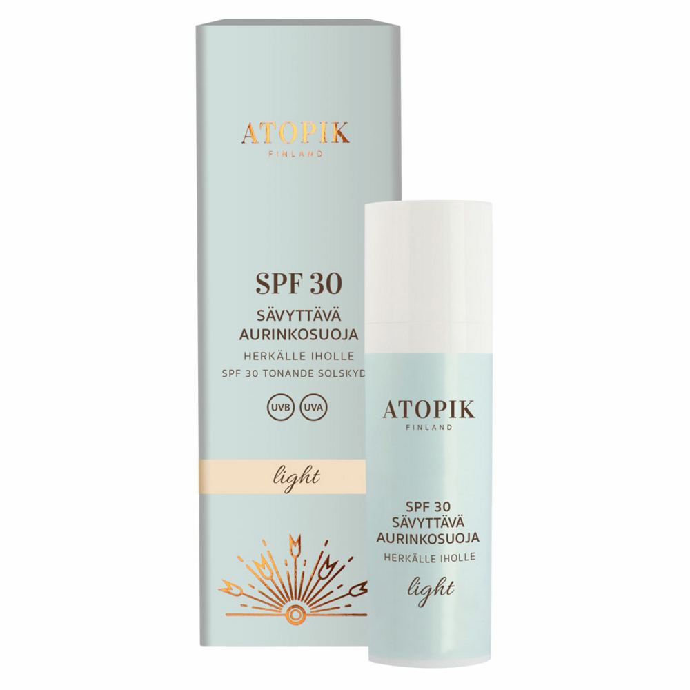 Tuotekuva: Atopik SPF30 Sävyttävä Aurinkosuoja Light 30ml