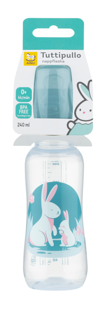 Tuotekuva: Ainu Tuttipullo 240ml muotoiltu PP