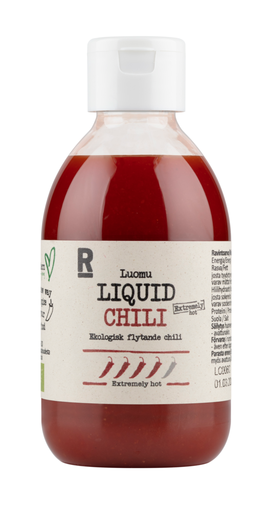 Tuotekuva: Rajamäen Luomu liquid extra hot chili 240ml