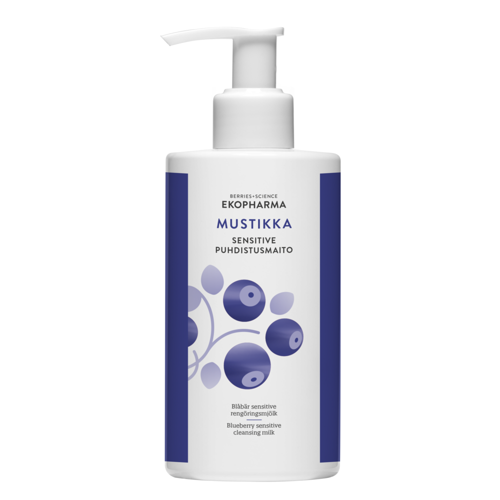 Tuotekuva: Ekopharma Mustikka Sensitive Puhdistusmaito 250ml