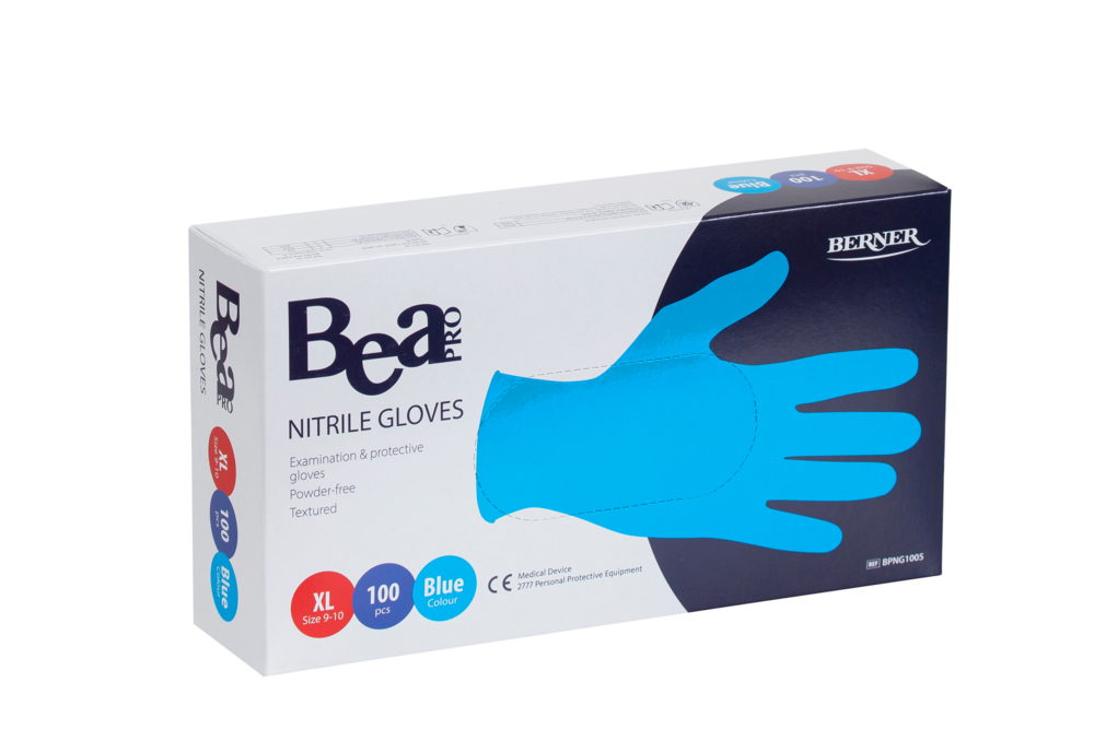 Tuotekuva: Bea Pro nitriilikäsine sininen XL