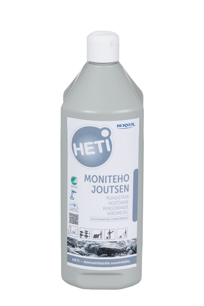 Tuotekuva: HETI Moniteho Joutsen 1 L hajustamaton puhdistava hoitoaine