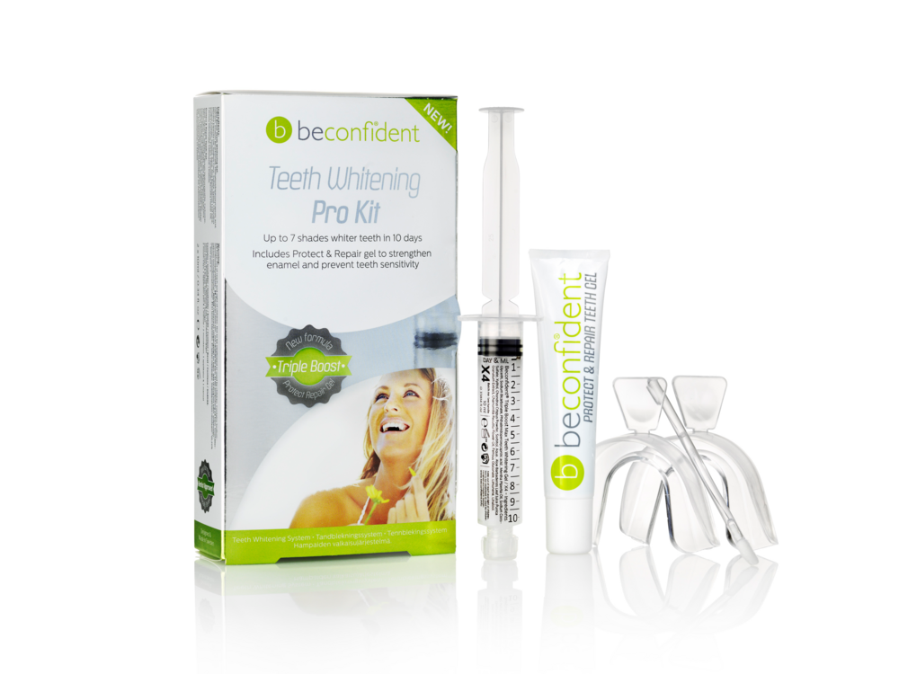 Tuotekuva: Beconfident Pro Kit X4 -hampaiden kotivalkaisusetti 2x10ml
