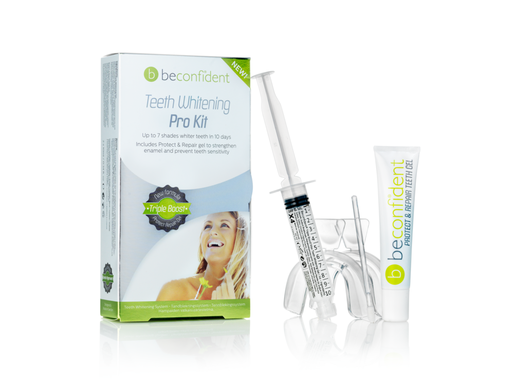 Tuotekuva: Beconfident Pro Kit X4 -hampaiden kotivalkaisusetti 2x10ml