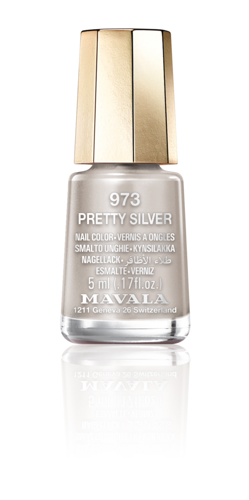 Tuotekuva: Mavala Mini Color -kynsilakka 5 ml 973 Pretty Silver Mavala Pretty Rebel Colors -kokoelman kausisävy