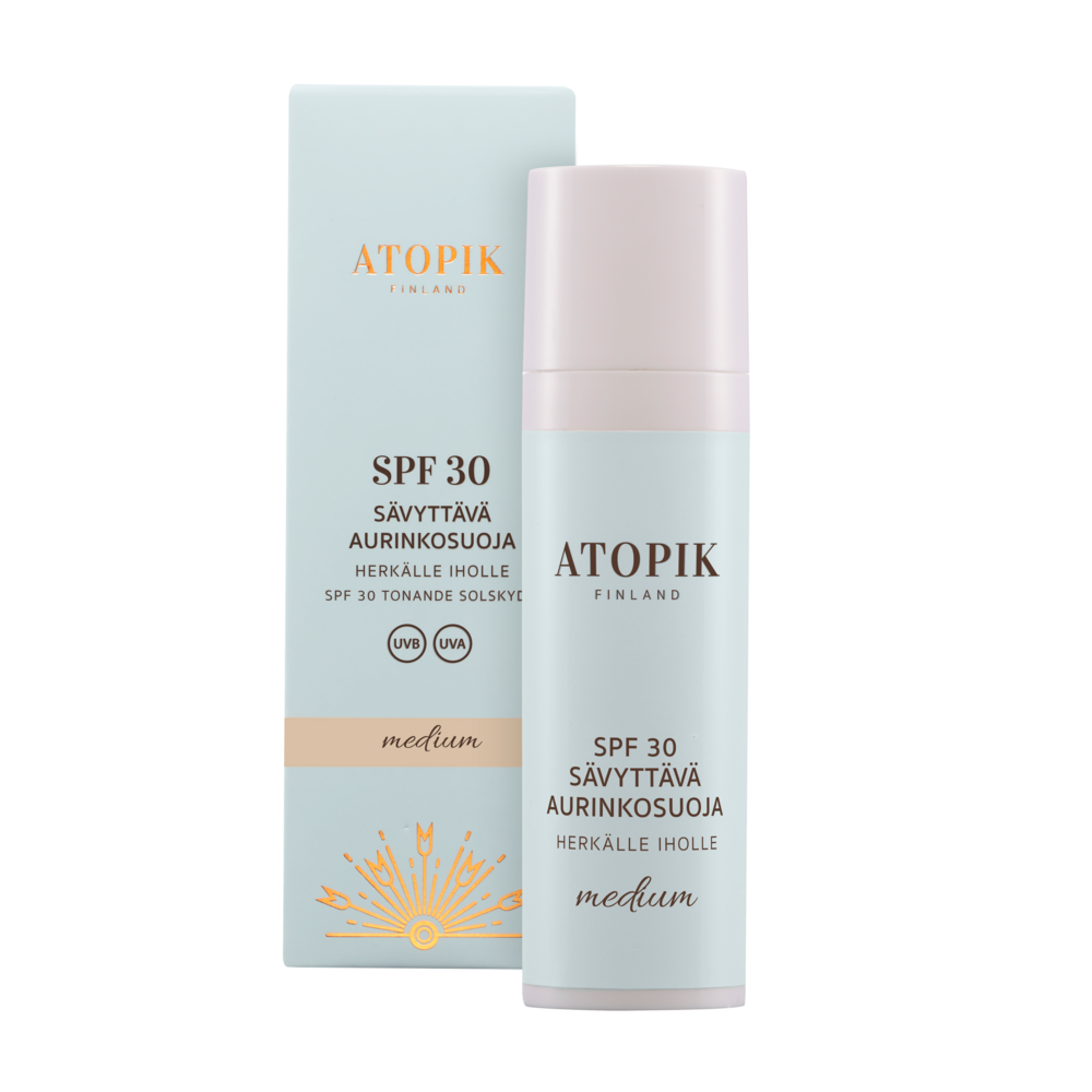 Tuotekuva: Atopik SPF30 Sävyttävä Aurinkosuoja Medium 30ml