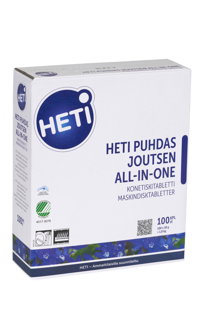 Tuotekuva: HETI Puhdas Joutsen konetiskitabletti all-in-one 100 tablettia/paketti
