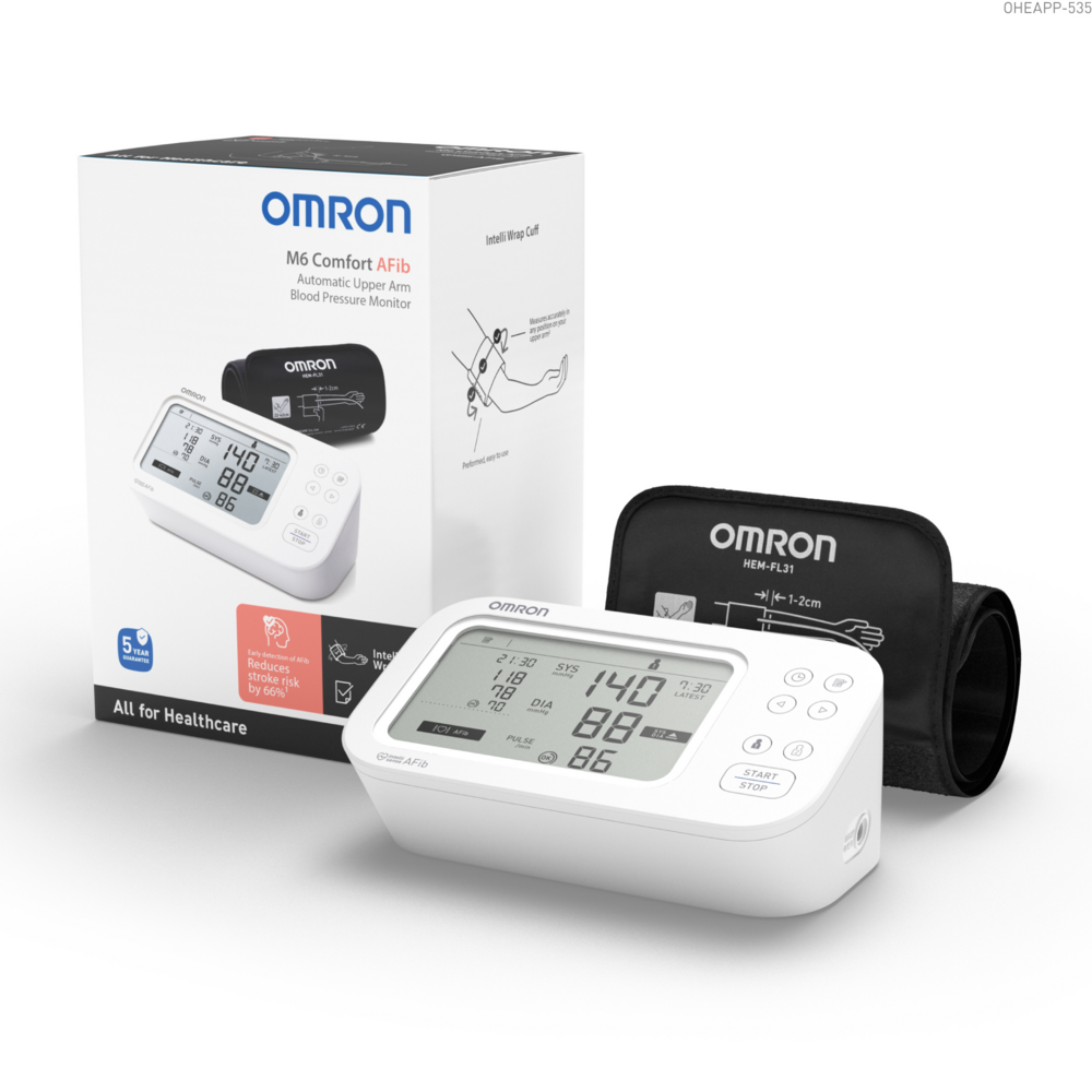 Tuotekuva: Omron® M6 Comfort AFib olkavarsiverenpainemittari