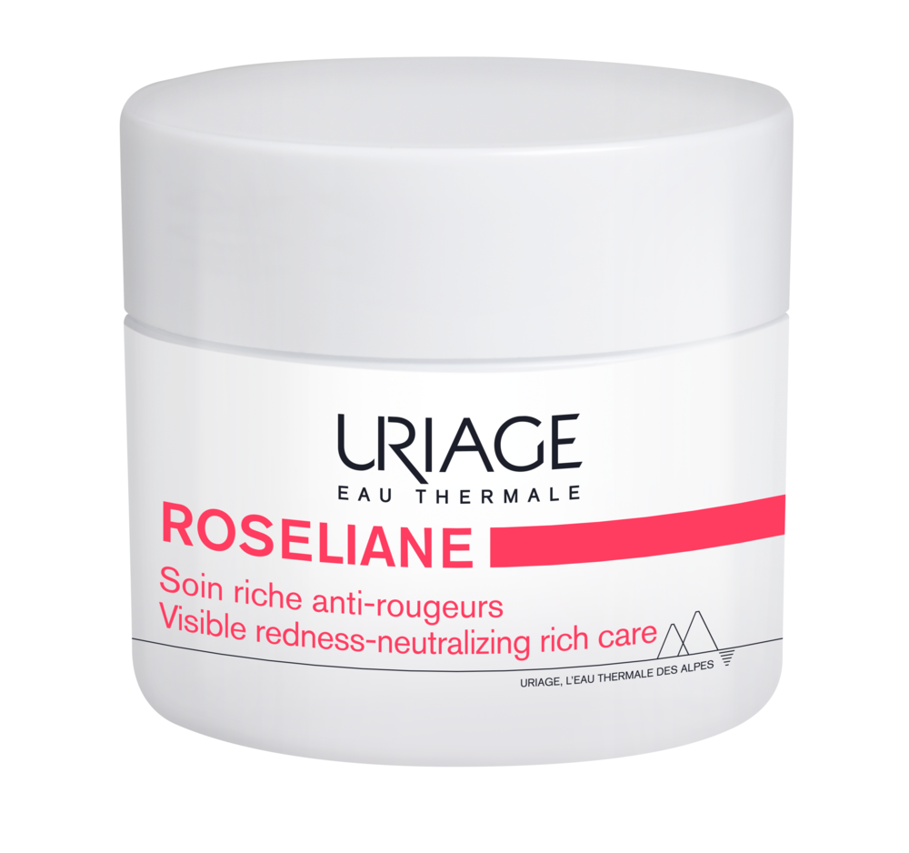 Tuotekuva: Uriage Roseliane Anti-Redness Rich Cream 50 ml kasvovoide punoitukseen taipuvaiselle iholle