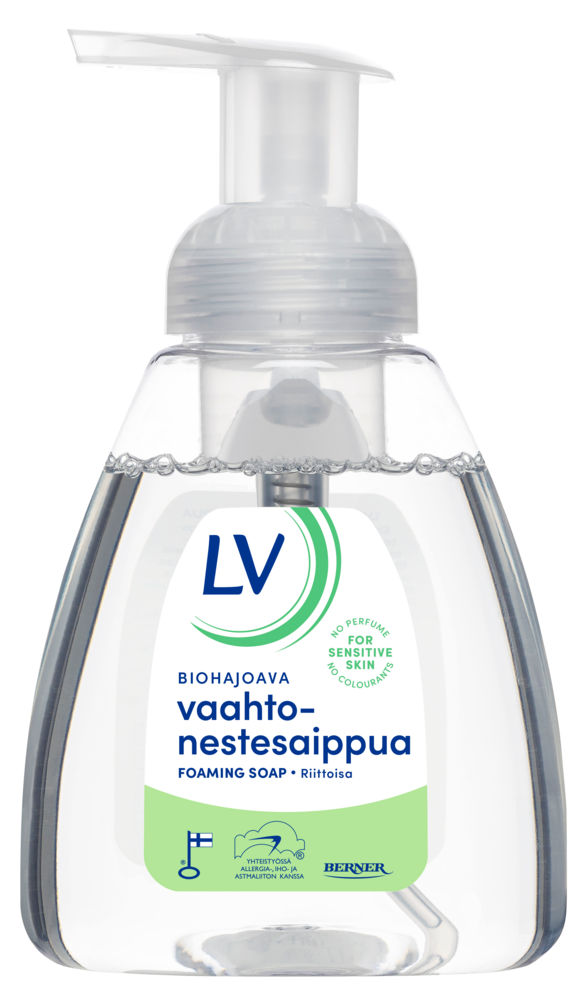 Tuotekuva: LV Biohajoava Vaahtonestesaippua 300ml