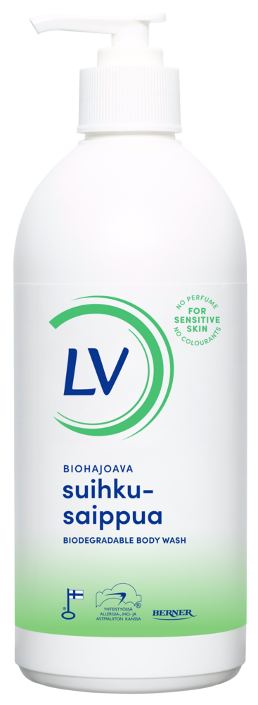 Tuotekuva: LV Biohajoava suihkusaippua 500ml