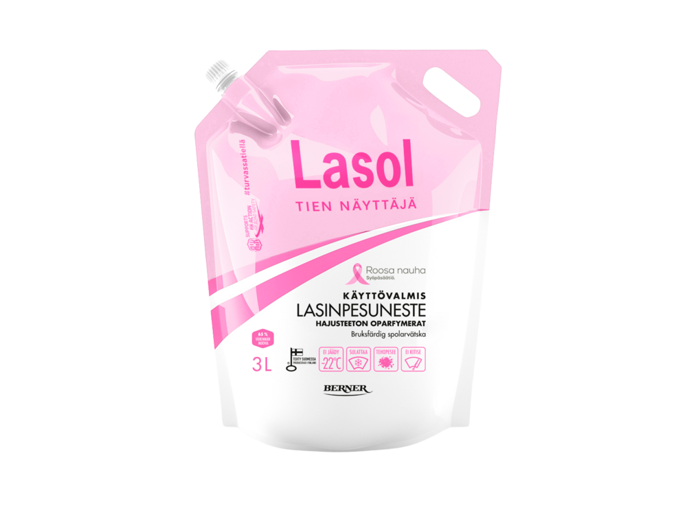 Tuotekuva:  Lasol Roosa -22°C käyttövalmis lasinpesuneste