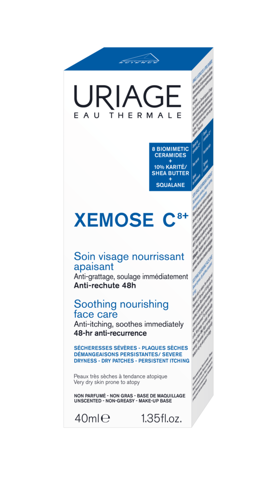 Tuotekuva: Uriage Xemose C8+ Soothing Nourishing Face Cream 40ml kasvovoide kuivalle iholle