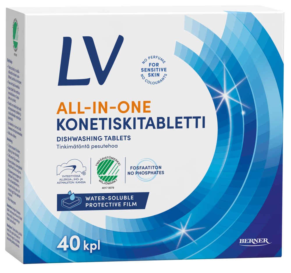 Tuotekuva: LV all-in-one konetiskitabletti 40 kpl