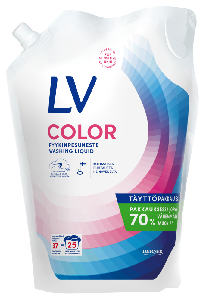 Tuotekuva: LV 1,5l Color pyykinpesuneste täyttöpussi
