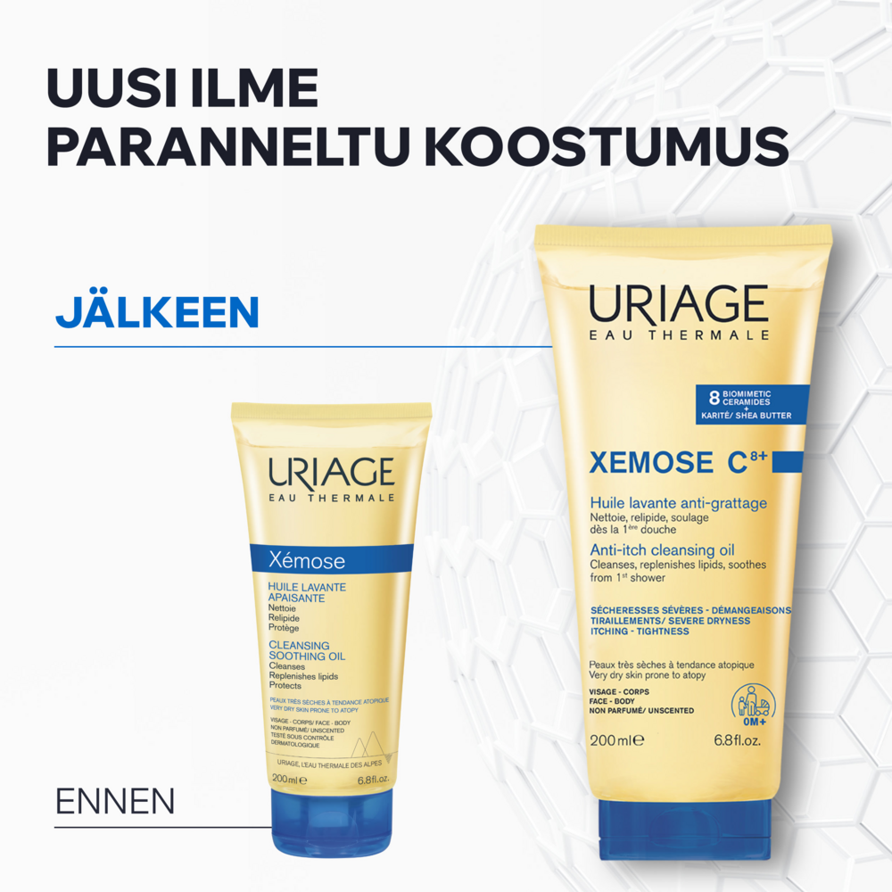 Tuotekuva: Uriage Xemose C8+ Anti-Itch Cleansing Oil 200 ml puhdistusöljy