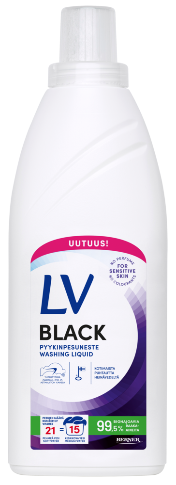 Tuotekuva: LV Black pyykinpesuneste 750 ml