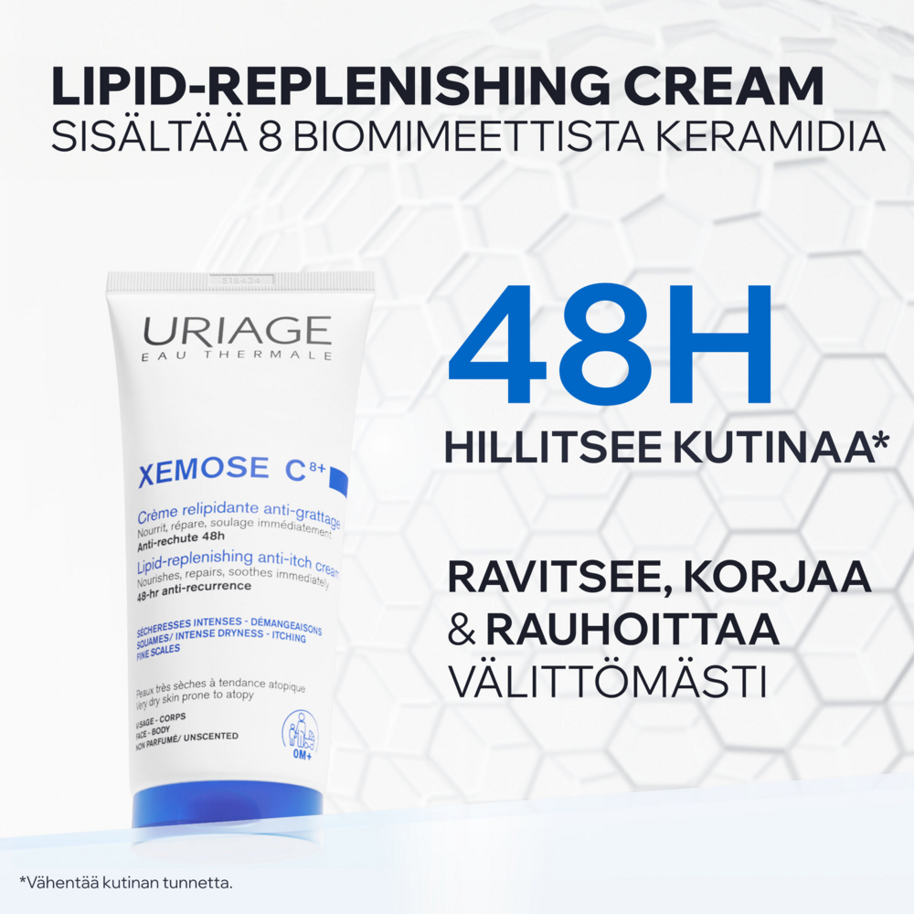 Tuotekuva: Uriage Xemose C8+ Lipid-Replenishing Anti-Itch Cream 200 ml voide