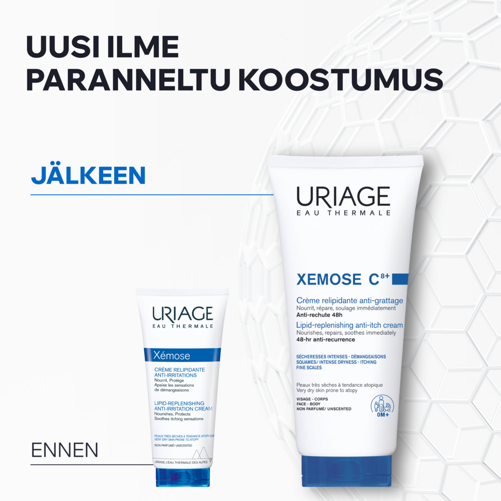 Tuotekuva: Uriage Xemose C8+ Lipid-Replenishing Anti-Itch Cream 200 ml voide