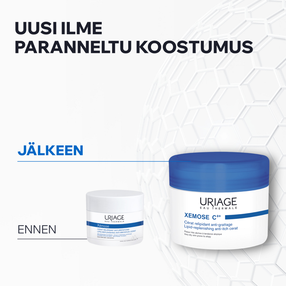 Tuotekuva: Uriage Xemose C8+ Lipid-Replenishing Anti-Itch Cerat 200ml voide erittäin kuivalle iholle