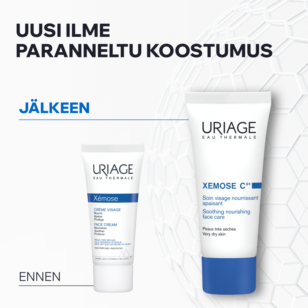 Tuotekuva: Uriage Xemose C8+ Soothing Nourishing Face Cream 40ml kasvovoide kuivalle iholle