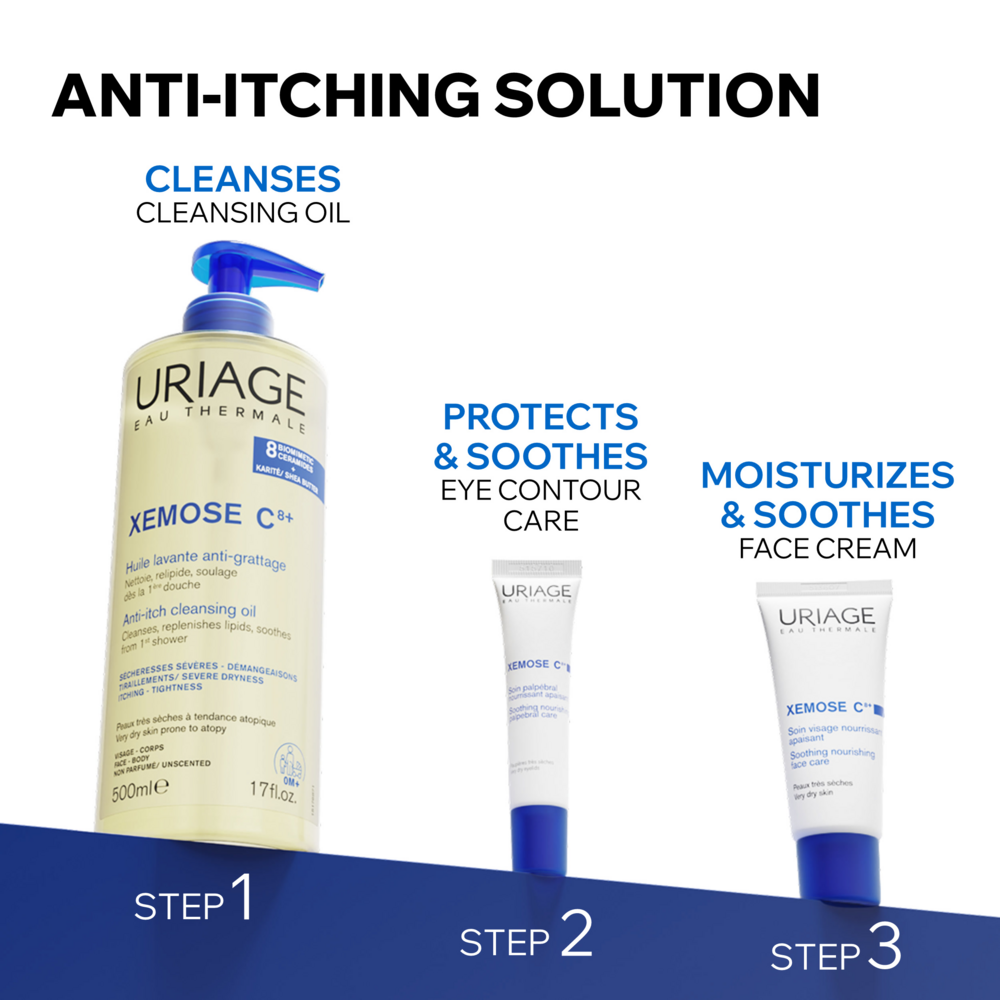 Tuotekuva: Uriage Xemose C8+ Soothing Nourishing Palpebral Care 15 silmänympärysvoide