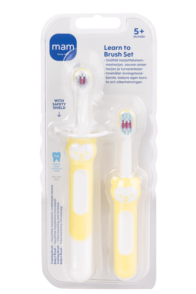 Tuotekuva: Mam Learn to brush set 5+kk hammasharjasetti