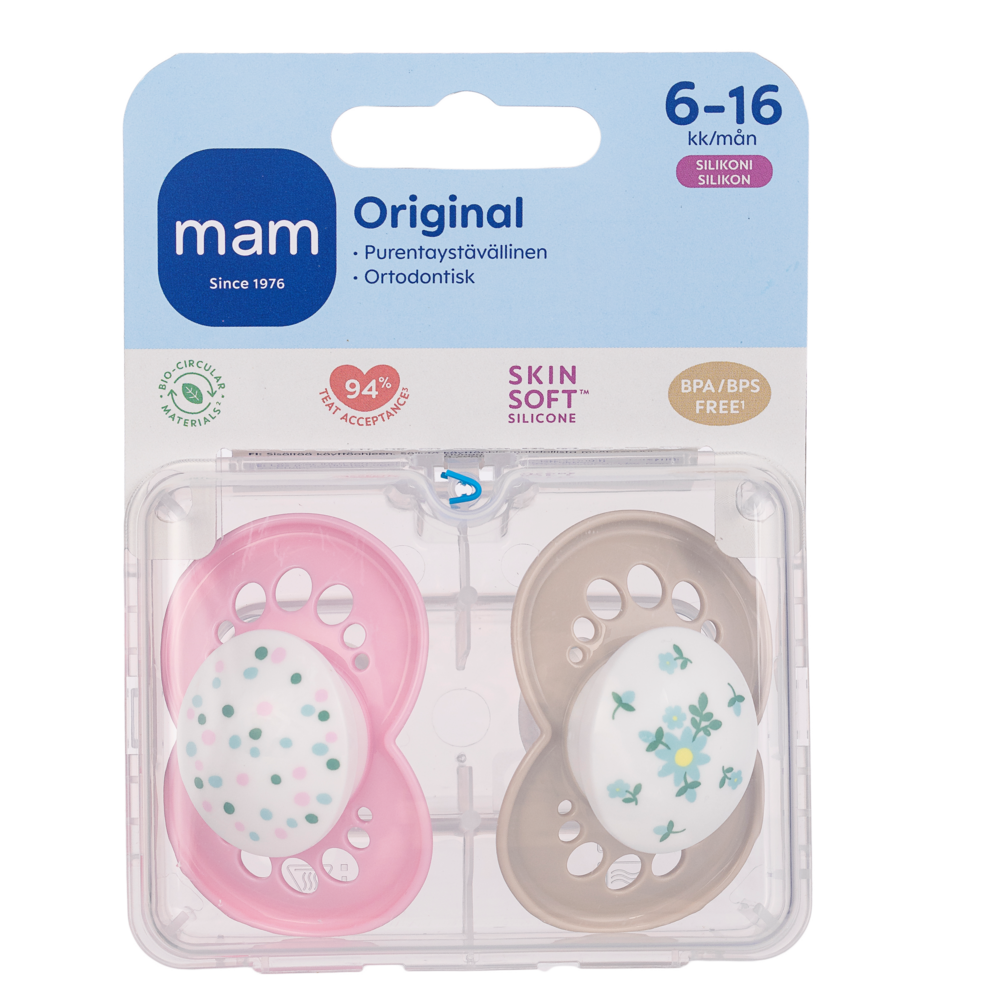 Tuotekuva: Ainu Mam Original Silk Teat 6-16 kk silikonitutti 2 kpl