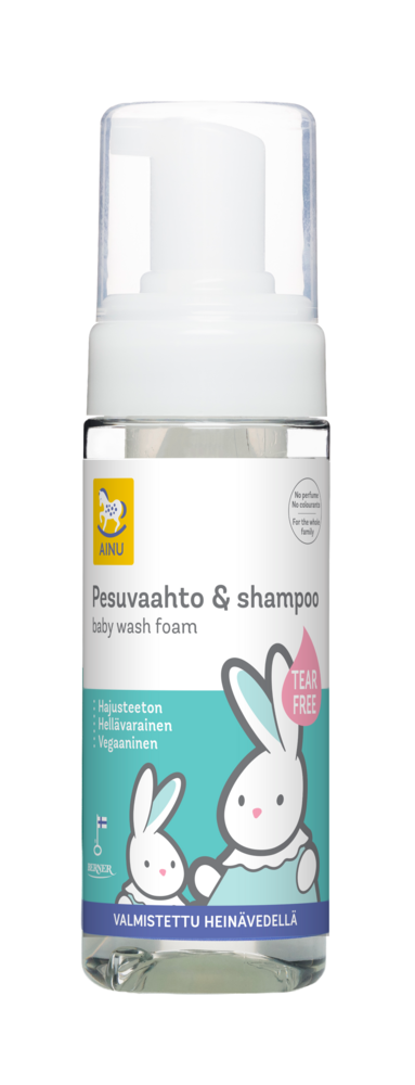 Tuotekuva: Ainu Pesuvaahto & shampoo hajusteeton 150ml