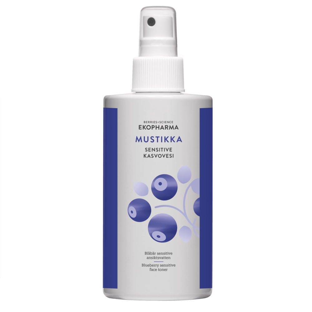 Tuotekuva: EKOPHARMA TESTERI MUSTIKKA SENSITIVE KASVOVESI250ML